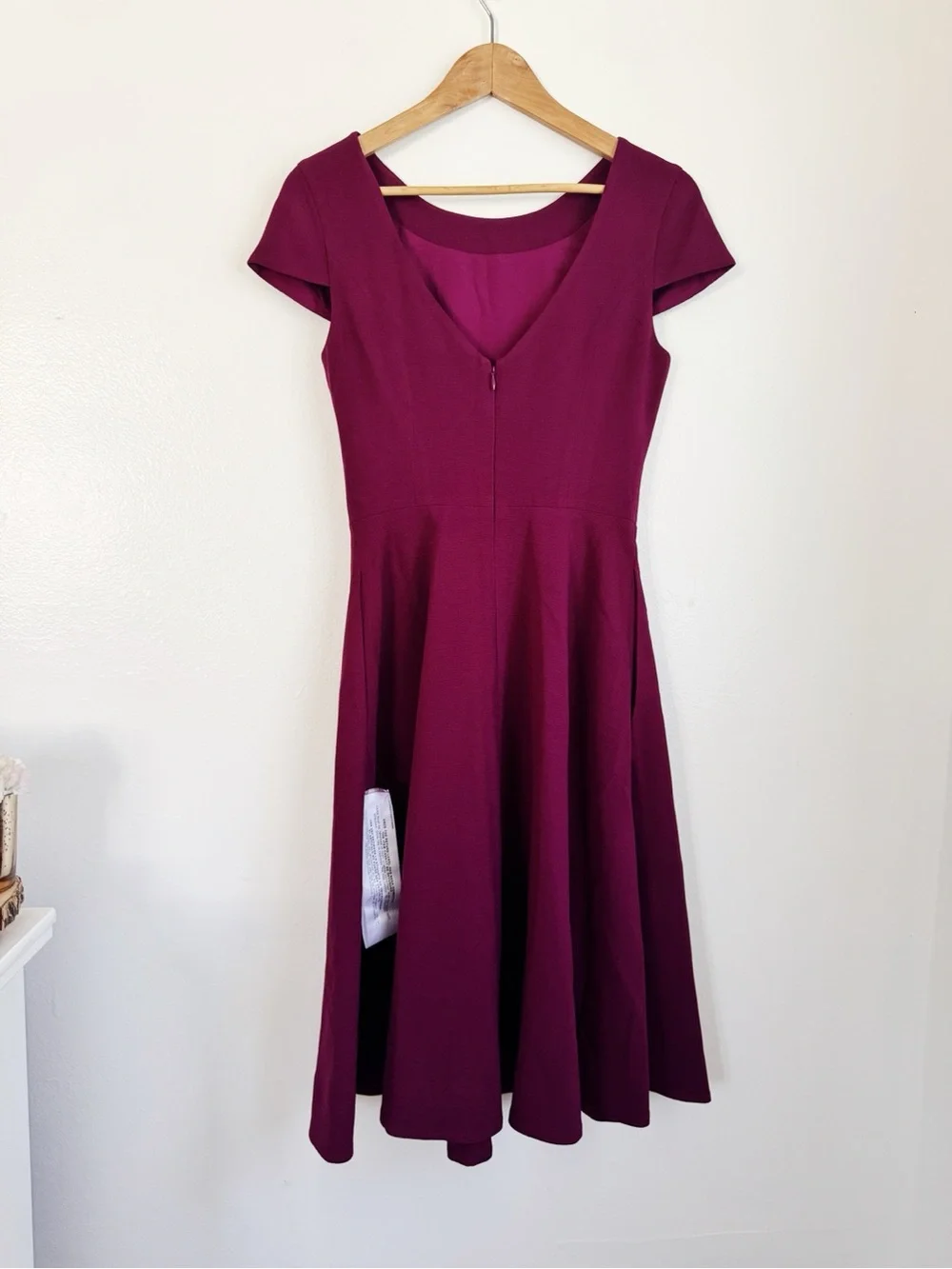 Dress The Population Dark Magenta Livia Dress Size S Nwot - Picture 6 of 9